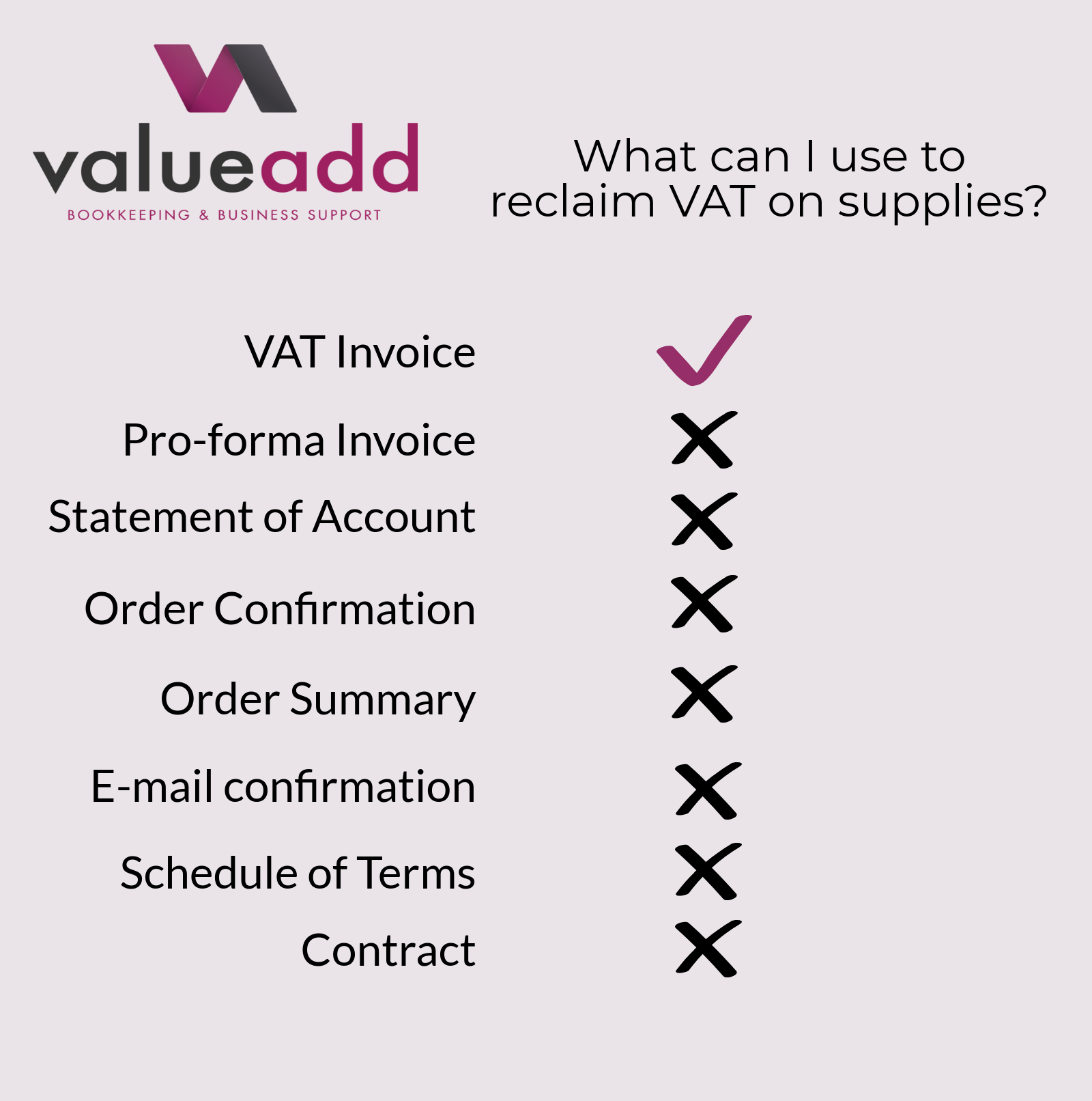 What can I use to reclaim VAT?