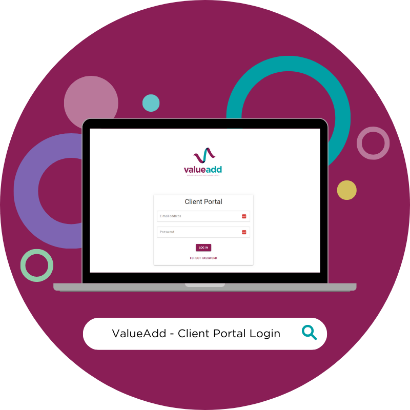 ValueAdd Client Portal Button